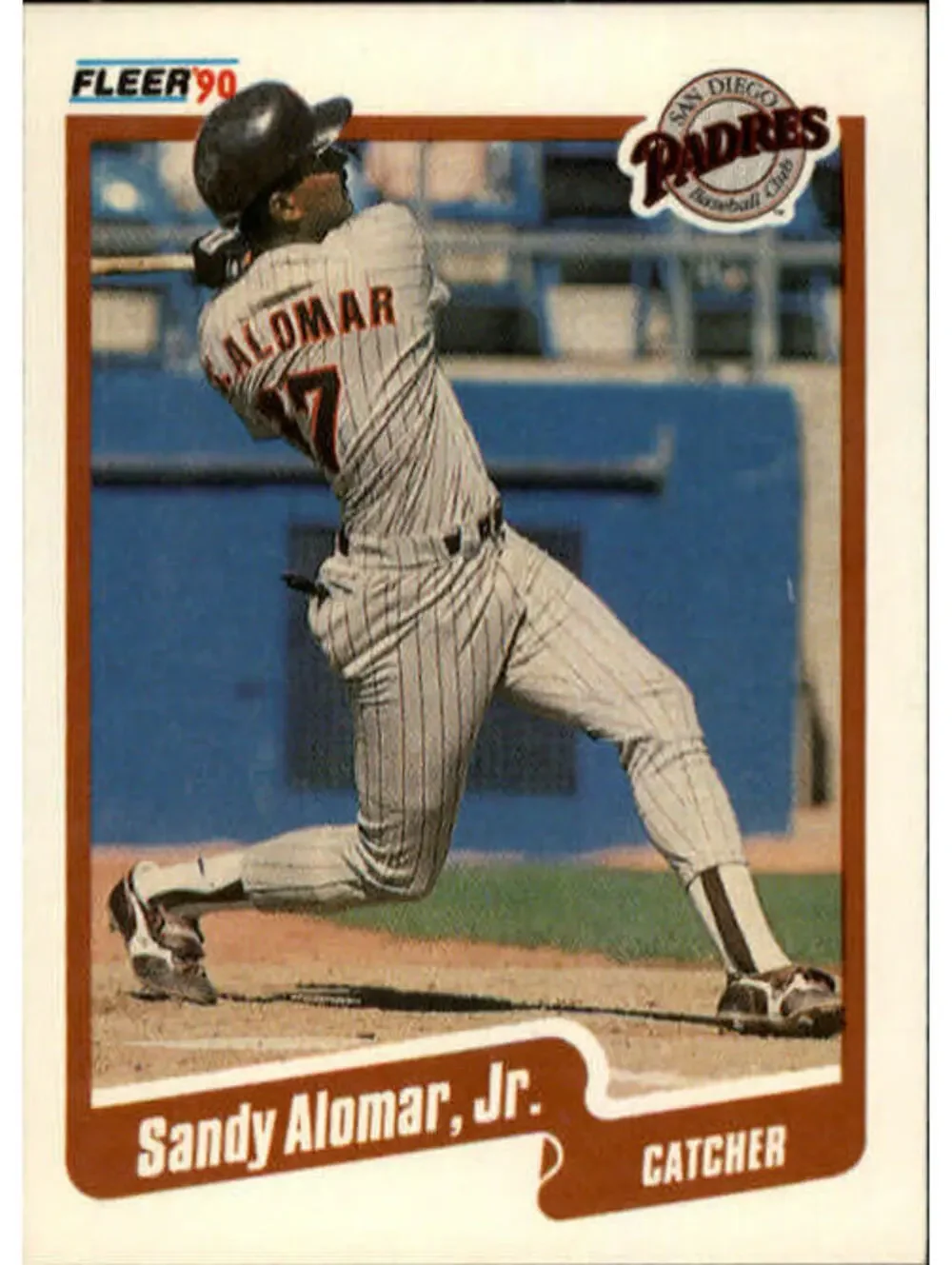 1990 Sandy Alomar Jr. Fleer Baseball Card #150